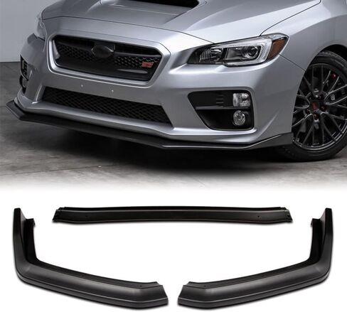 Q1-TECH, 9-Piece Front Bumper Lip & Side Skirt Extensions Diffuser Compatible with 2015 2016 2017 2018 2019 2020 2021 Subaru WRX STI Sedan, Front Lip Spoiler Body Splitter ABS (Painted Carbon) in Saudi Arabia
