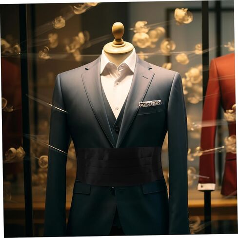 Men Cummerbund Formal Waistband for Tuxedos Stylish Design for Weddings Proms Comfortable Fit with Waist Support in Saudi Arabia