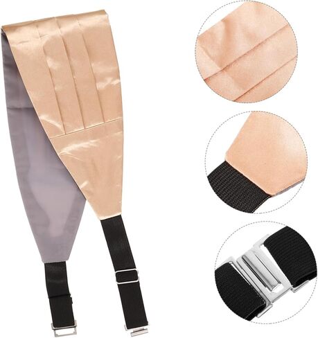 partykindom men cummerbund for tuxedo evening weistband material material matchs in Saudi Arabia
