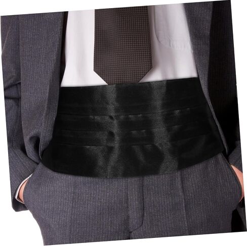مجموعة الساتان الساتين Cummerbund مجموعة قابلة للتعديل قبل التعادل قبل المربع ومربع جيب لحفلات الزفاف والعروض في المناسبات الرسمية in Saudi Arabia