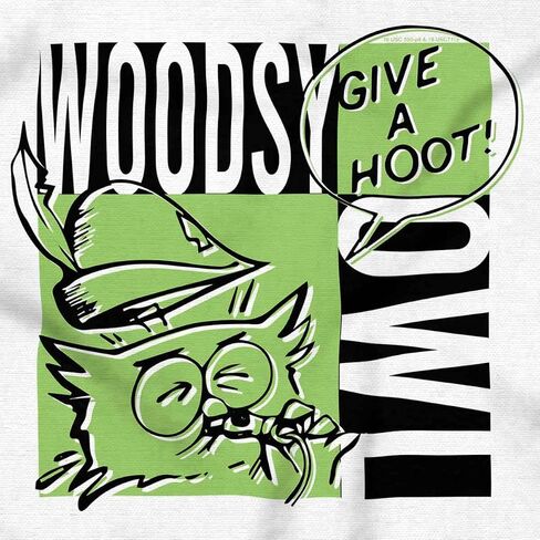 Woodsy Owl Give A Hoot Whistle Crewneck T Shirts Boy Girl in Saudi Arabia