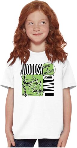 Woodsy Owl Give A Hoot Whistle Crewneck T Shirts Boy Girl in Saudi Arabia