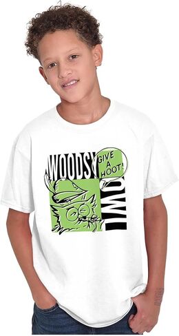 Woodsy Owl Give A Hoot Whistle Crewneck T Shirts Boy Girl in Saudi Arabia