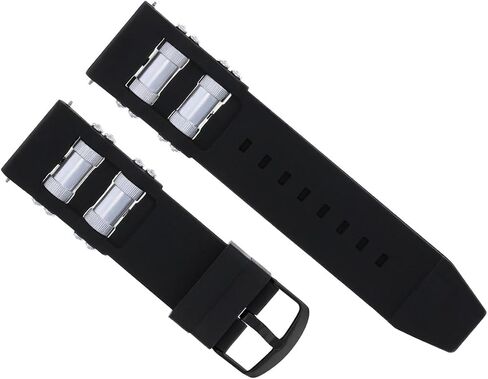 Ewatchparts 26mm Rubber Watch Band Strap Compatible With Invicta Russian Diver 1201 1805 1845 1959 Black in Saudi Arabia