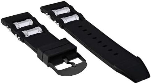 Ewatchparts 26mm Rubber Watch Band Strap Compatible With Invicta Russian Diver 1201 1805 1845 1959 Black in Saudi Arabia