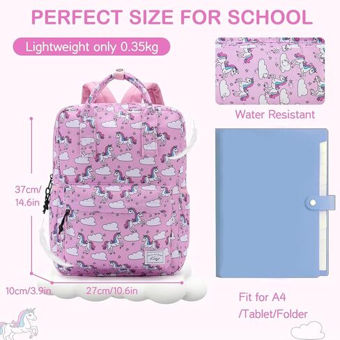 Kasqo Kids Backpack, Lightweight Toddler Backpack Children Bookbag for Preschool Kindergarten with Chest Strap in Kuwait