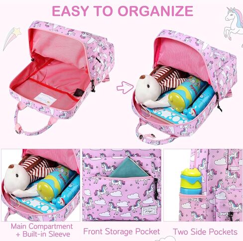 Kasqo Kids Backpack, Lightweight Toddler Backpack Children Bookbag for Preschool Kindergarten with Chest Strap in Kuwait