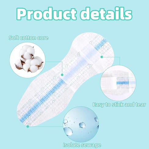 10 مساءً منصات السباحة المقاومة للماء للنساء ، فلم بوري الصديقة للبشرة Cotton Cotton Patches Places Patches Plads مقاومة للماء للسباحة المائية in Saudi Arabia