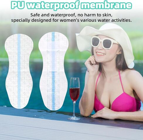 10 مساءً منصات السباحة المقاومة للماء للنساء ، فلم بوري الصديقة للبشرة Cotton Cotton Patches Places Patches Plads مقاومة للماء للسباحة المائية in Saudi Arabia