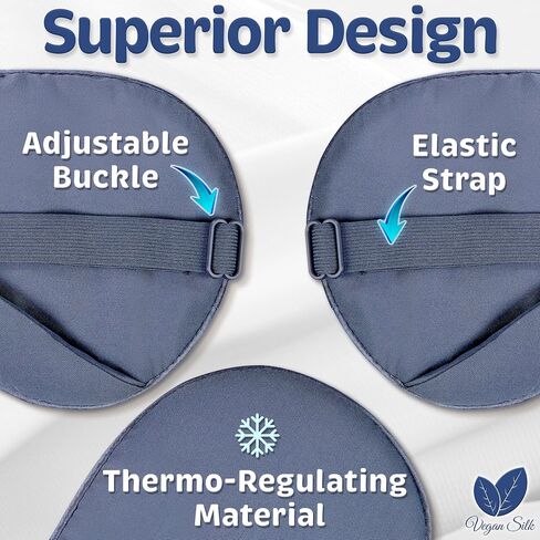 100% Tencel Eye Mask - Sleeping Mask, Sleep Eye Mask Men, Light Blocking Sleep Masks for Women, Sleep+mask Eye Shade Cover for Travel, Night Eye Masks Sleep Blindfold Eye Pillow Blackout Black Eyemask in Saudi Arabia