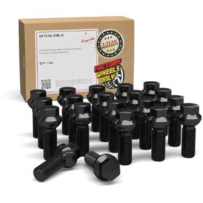 إكسسوارات العجلات أجزاء 20 PCS M14 × 1.5 مقعد كرة OEM نمط LUG BOLT 17MM 27 مم طول الخيط طول الكروم تشطيب MECEDES-BENZ C-CLASS EQB-CLASS in Kuwait