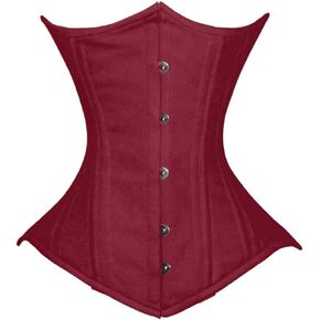 luvsecretlingerie Heavy Duty 26 Double Steel Boned Waist Training Cotton Underbust Shaper Wider Hips Corset #450-C2 in Kuwait