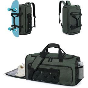 حقيبة رياضية كلوسي للرجال والنساء، حقيبة دفل رياضية سعة 35 لتر للسفر، حقيبة 4 في 1 لعطلة نهاية الأسبوع، حقيبة ظهر ليلية مع حجرة للأحذية، حقيبة حمل من القماش الخشن للطائرة in Kuwait