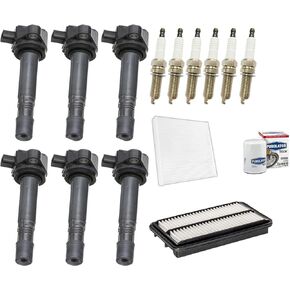 Ignition Coil & Platinum Spark Plugs Tune Up Kit Replacement Parts For 2016 2017 2018 2019 2020 2021 Honda Pilot 3.5L in Saudi Arabia