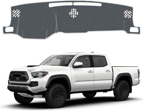 Dash Cover for 2016-2022 2023 Toyota Tacoma Dashboard Cover Mat, Sunshade Non-Slip Center Console Sunshield Protector Mat Pad (Black Trim) in Saudi Arabia