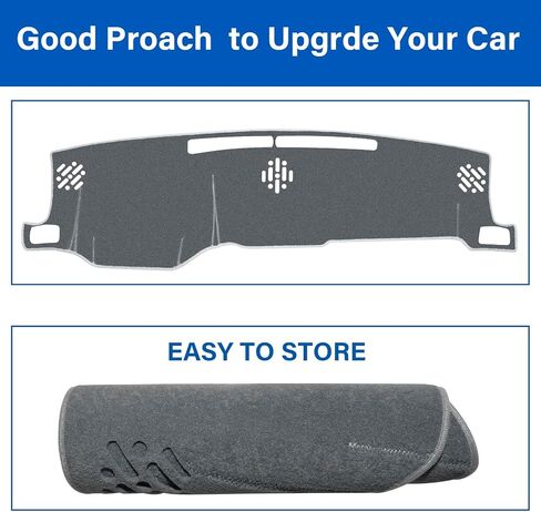 Dash Cover for 2016-2022 2023 Toyota Tacoma Dashboard Cover Mat, Sunshade Non-Slip Center Console Sunshield Protector Mat Pad (Black Trim) in Saudi Arabia