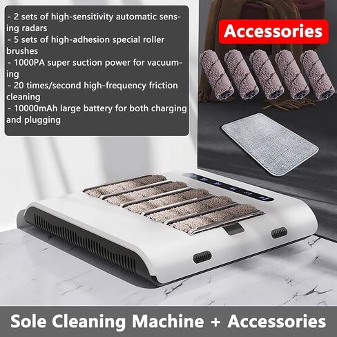Automatic Shoe Cleaner Machine - Rechargeable Induction Polisher, Fully Automatic Battery-Powered Sole Cleaning System in Saudi Arabia