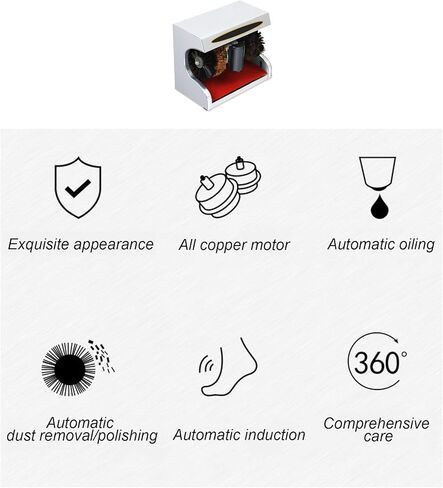 Shoe Shine Polisher,Household Electric Shoe Polishing Machine,Automatic Induction,Low Noise,for Hotel Bank in Saudi Arabia