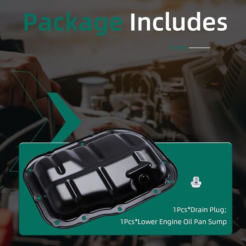 SUMP Lower Engine OIL PAN مع قابس وتصريف ، لتويوتا كورولا/المصفوفة/بريوس ، من أجل SCION XD 2008-2014 ، لـ IM 2016 ، L4 1.8L ، OE#264-324 ، 12101-37010 ، 12102-37010 ، OS30829،65263 in Kuwait