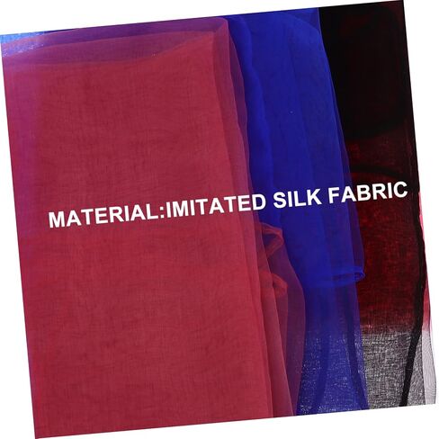 Zerodeko 5Pcs Colorful Juggling Scarves Dance Square Scarves for Performance Props Versatile and Lightweight and Easy to Carry in Saudi Arabia