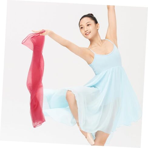 Zerodeko 5Pcs Colorful Juggling Scarves Dance Square Scarves for Performance Props Versatile and Lightweight and Easy to Carry in Saudi Arabia