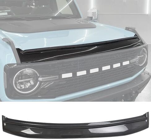 Bug Shield Hood Deflector with Light for Ford Bronco 2021-2024 2/4 Door Amber Light Bug Deflector Hood Protector in Saudi Arabia