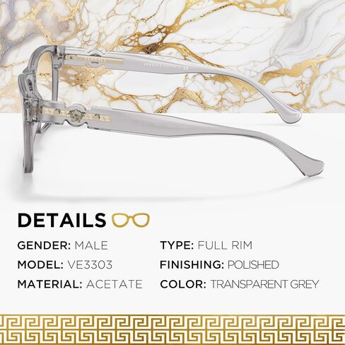 Versace VE3303 Medusa Biggie Eyeglass مع طقم النظارات الفاخرة in Saudi Arabia