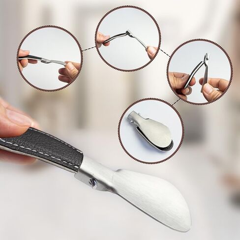 4.7inch Stainless Steel Shoe Horn withLeather Handle,for Seniors and Adults Shoehorn for All Shoe Types in Saudi Arabia