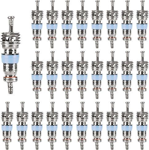 20pcs HVAC Schrader Valve Core لـ R32 R22 R410A ، مجموعة صمام Schrader ، وضغط عالي مع ختم تفلون ، وجزء بديل HVAC مثالي لأنظمة التبريد وتكييف الهواء in Saudi Arabia