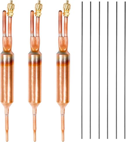 3 PCS Filter Drier Liquid Line مع صمام الشحن ، 25 غرام 1/4 × 1/4 ، متوافق مع R12 ، R22 ، R134A ، R407C in Saudi Arabia