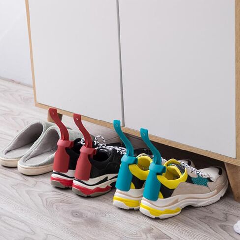 6-Pack Portable Lazy Shoe Helper - Handled Plastic Shoehorn for Easy Shoe Lifting - Suitable for Seniors, Disabled, Men & Women in Saudi Arabia
