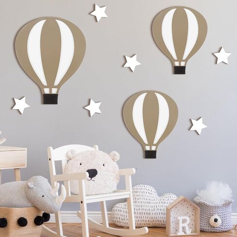Soaoo 9 Pcs Jungle Animal Woodland Decor Safari Nursery Wall Art Animal Theme Wall Decor Jungle Theme Nursery Decor for Baby Girls Boys Toddler Bedroom Playroom Classroom Decorations in Kuwait