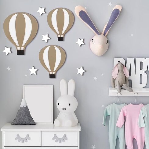 Soaoo 9 Pcs Jungle Animal Woodland Decor Safari Nursery Wall Art Animal Theme Wall Decor Jungle Theme Nursery Decor for Baby Girls Boys Toddler Bedroom Playroom Classroom Decorations in Kuwait