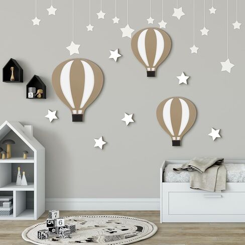 Soaoo 9 Pcs Jungle Animal Woodland Decor Safari Nursery Wall Art Animal Theme Wall Decor Jungle Theme Nursery Decor for Baby Girls Boys Toddler Bedroom Playroom Classroom Decorations in Kuwait