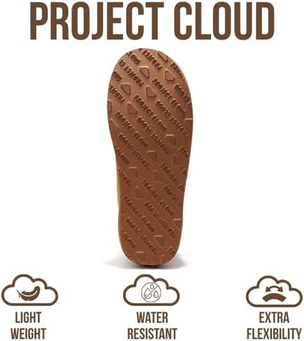 أحذية الكاحل من Project Cloud للنساء - أحذية منزلية من الجلد الطبيعي بنسبة 100% للنساء، أحذية نسائية من الإسفنج الذكي أحذية منصة غير قابلة للانزلاق - أحذية من الفرو وأحذية خريفية للنساء 2024 (Julee) in Kuwait
