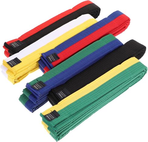 6pcs Comfort Fit Taekwondo Belt Karate Belt for Adults Boys and Girls Martial Arts Practice in Saudi Arabia
