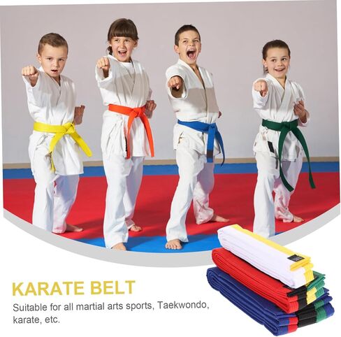 6pcs Comfort Fit Taekwondo Belt Karate Belt for Adults Boys and Girls Martial Arts Practice in Saudi Arabia