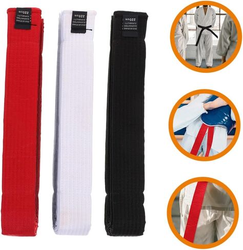 BESPORTBLE 3pcs Multi-Function Karate Belts Karate Boys and Girls Costume Belt Taekwondo Wrist Guard Elasticated in Saudi Arabia