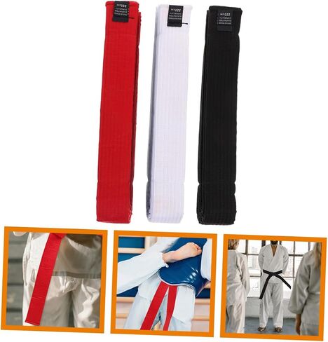 BESPORTBLE 3pcs Multi-Function Karate Belts Karate Boys and Girls Costume Belt Taekwondo Wrist Guard Elasticated in Saudi Arabia