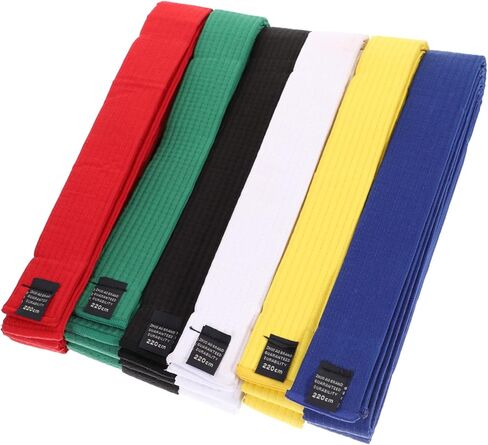 Milisten 6Pcs Multicolor Taekwondo Belts Cotton Karate Belts for All Martial Arts Comfortable Wear for Adults Teens for Training Giving in Saudi Arabia