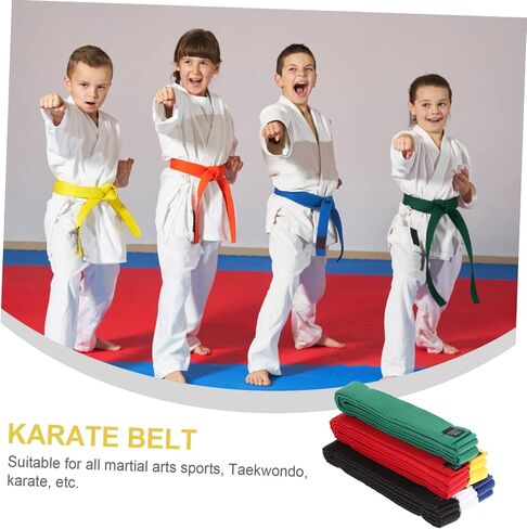 Milisten 6Pcs Multicolor Taekwondo Belts Cotton Karate Belts for All Martial Arts Comfortable Wear for Adults Teens for Training Giving in Saudi Arabia
