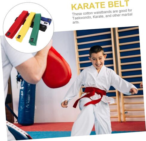 Milisten 6Pcs Multicolor Taekwondo Belts Cotton Karate Belts for All Martial Arts Comfortable Wear for Adults Teens for Training Giving in Saudi Arabia