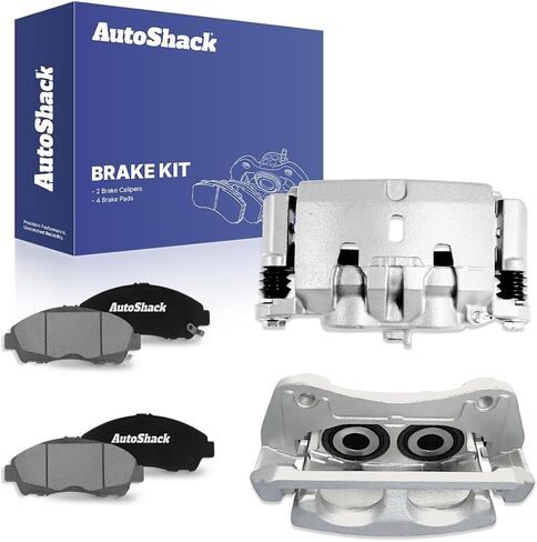 Autoshack الأمامي الفرامل الفرجار وسادات الفرامل السيراميك | استبدال لعام 2017-2020 GMC Acadia | 6-PC in Saudi Arabia
