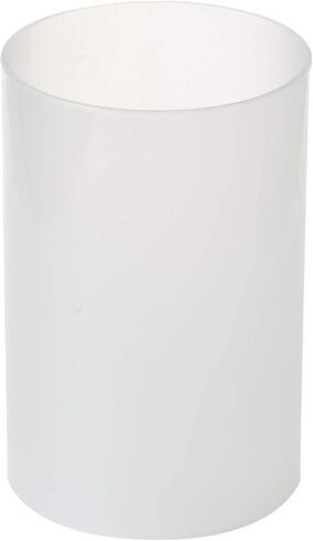 Frosted Glass Hurricane Candle Holders, Chimney Tube, Frosted Glass Cylinder Open Both Ends, Open Ended Hurricane Diameter 2.5", Height 5" in Saudi Arabia