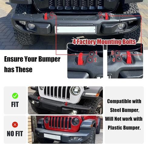 واقي الفرشاة متوافق مع 2018-2025 Jeep Wrangler JL & 2020-2025 Gladiator JT Steel Bull Bar Grille Grille Guard يحل محل 82215351 in Kuwait
