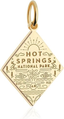 National Park Souvenir Travel Charms Gold Vermeil in Saudi Arabia