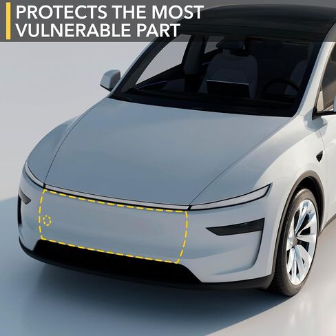TWRAPS Mini Bumper PPF لـ Tesla Model Y (قبل نوفمبر 2022، أجهزة استشعار وقوف السيارات)، غطاء فيلم حماية الطلاء المضاد للخدش مناسب حسب الطلب، شفاء ذاتي، كامل مع مجموعة التثبيت، ملحقات Tesla Model Y in Kuwait