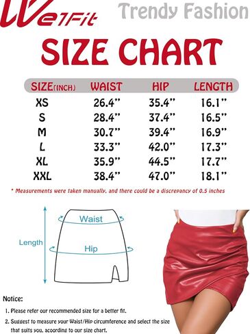 We1Fit Womens Fuax Leather Skirt High Waist Bodycon Mini Asymmetrical Ruched Wrap Skirts with Shorts in Saudi Arabia