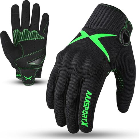 Breathable Motorcycle Gloves for Men with Kevlar & TPR Palm Protection Hard Knuckles Touchscreen in Kuwait
