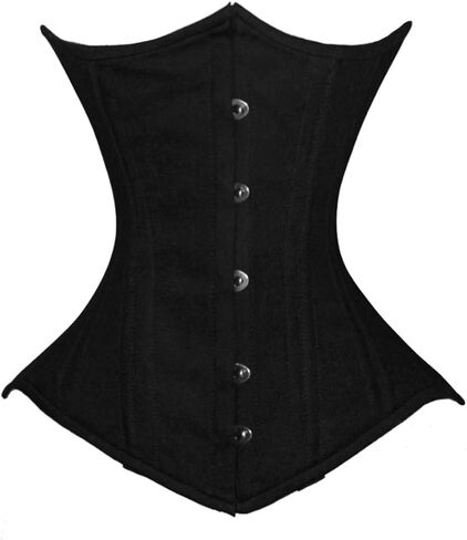 luvsecretlingerie Heavy Duty 26 Double Steel Boned Waist Training Cotton Underbust Shaper Wider Hips Corset #450-C2 in Saudi Arabia